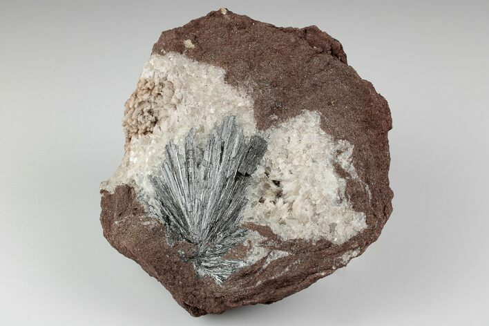 3" Metallic, Needle-Like Pyrolusite Crystals - Morocco